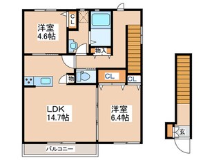 メゾンマスト桜苑の物件間取画像